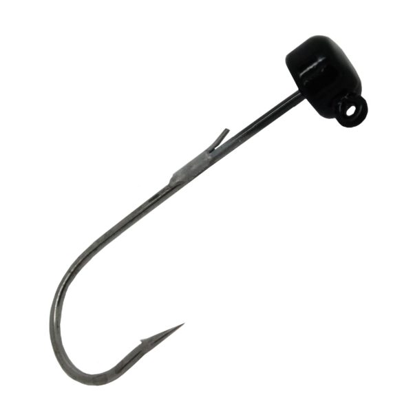 Power Finesse Shroomz Hooks – 1-10 oz Weight, 3-0 Hook, Black, Per 3