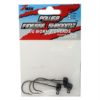 Power Finesse Shroomz Hooks – 1-10 oz Weight, 3-0 Hook, Black, Per 3 13690