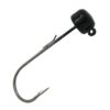 Power Finesse Shroomz Hooks – 1-6 oz Weight, 3-0 Hook, Black, Per 3