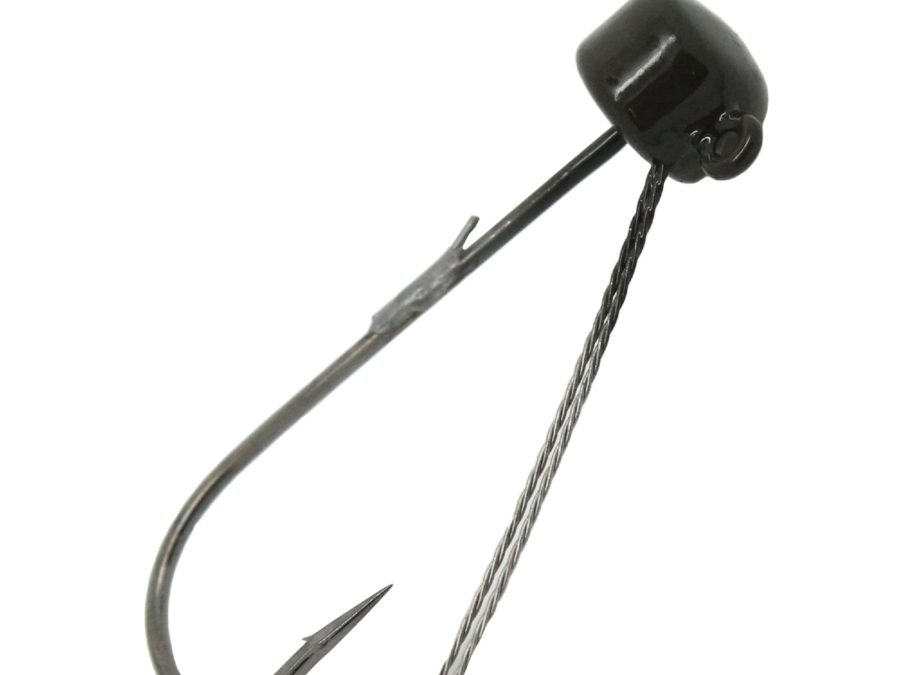 Power Finesse Shroomz Weedless Hooks – 1-6 oz Weight, 3-0 Hook, Green Pumpkin, Per 3