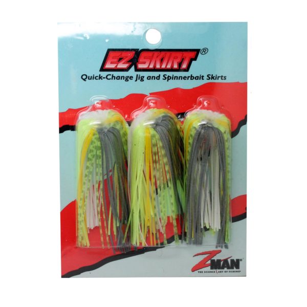 Ez Skirt Lures - 2 3-4" Size, Chartreuse Sexy Shad, Per 3 Ez Skirt Lures – 2 3-4″ Size, Chartreuse Sexy Shad, Per 3
