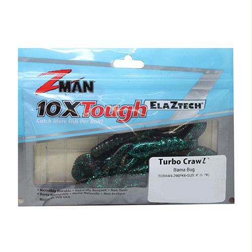 Turbo Crawz Lures – 4″ Length, Bama Bug, Per 6
