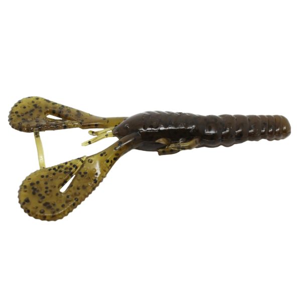 Turbo Crawz Lures – 4″ Length, Green Pumpkin, Per 6