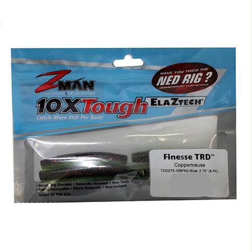 Finesse TRD Lures – 2 3-4″ Length, Coppertreuse, Per 8