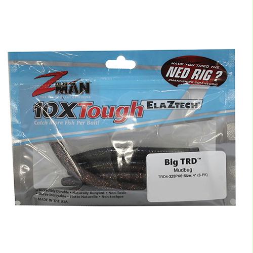 Big TRD Lures – 4″ Length, Canada Craw, Per 6