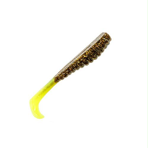 Swimmin Trout Trick Lure – 3 1-2″ Length, Root Beer-Chartreuse, Package of 6