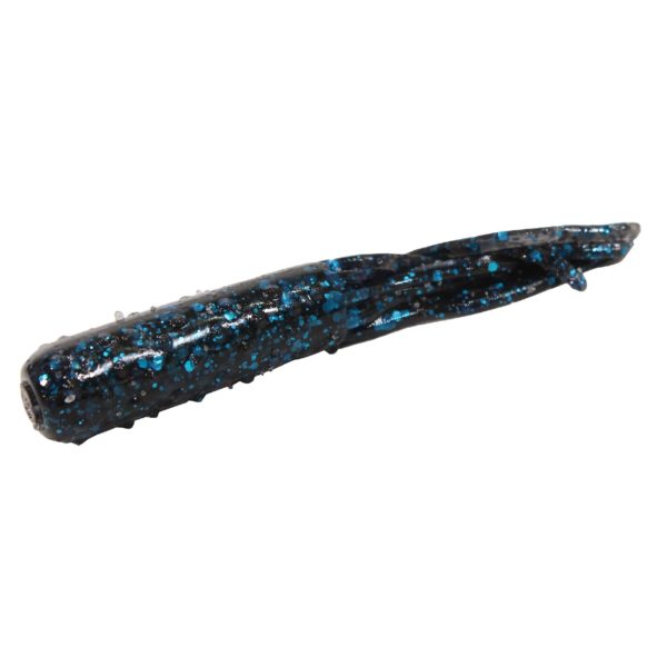 TRD Tubez Lures – 2 3-4″ Length, Black-Blue Flake, Per 6