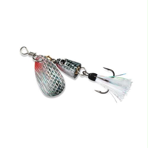 Vibrax Shallow Spinner – Freshwater, 1-8 oz, 1 Blade Size, Shiner, Package of 1