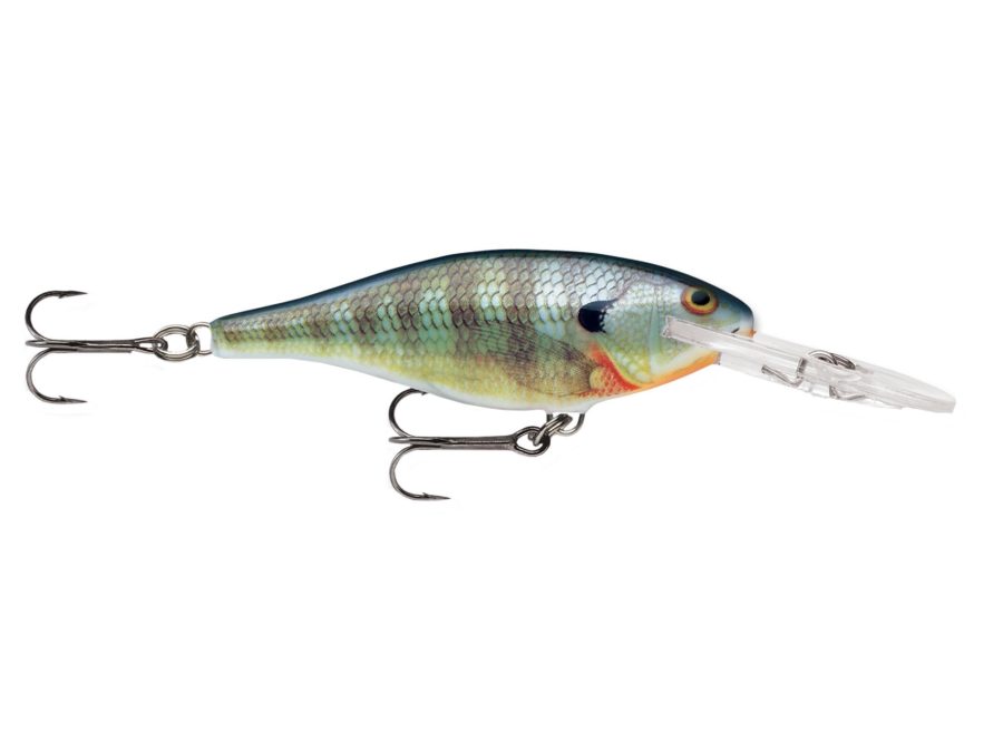 Shad Rap Lure – Freshwater, Size 07, 2 3-4″ Length, 5′-11′ Depth, Bluegill, Package of 1