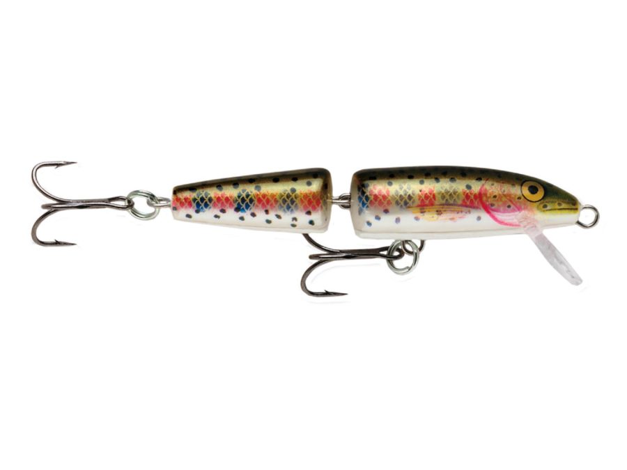 Jointed Lure – Size 07, 2 3-4″ Length, 4′-6′ Depth, 2 No 8 Treble Hooks, Rainbow Trout, Per 1