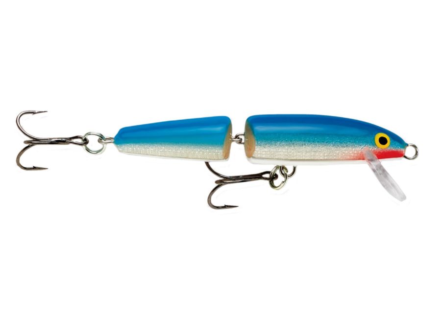 Jointed Lure – Size 07, 2 3-4″ Length, 4′-6′ Depth, 2 Number 8 Treble Hooks, Blue, Per 1