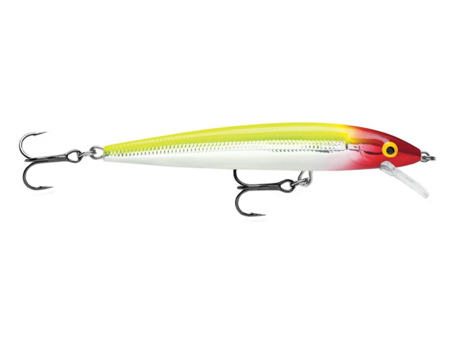 Husky Jerk Lure – Size 10, 4″ Length, 4’6′ Depth, 2 Number 5 Treble Hooks, Clown, Per 1