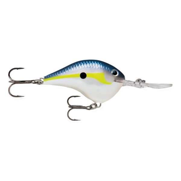 Dives-To Series Custom Ink Lure – Size 06, 2″ Length, 6′ Depth, 2 Number 5 Treble Hooks, Helsinki Shad, Per 1