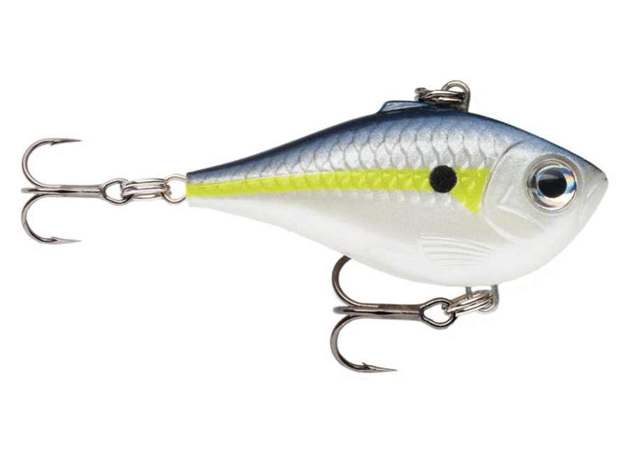 Ultra Light Rippin’ Rap Lure – Size 04, 1 1-2″ Length, Variable Depth, #10-12 Treble Hook, Helsinki Shad, Per 1