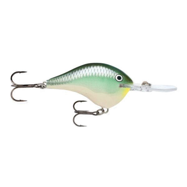 Dives-To Series Custom Ink Lure – Size 06, 2″ Length, 6′ Depth, 2 Number 5 Treble Hooks, Blue Herring, Per 1