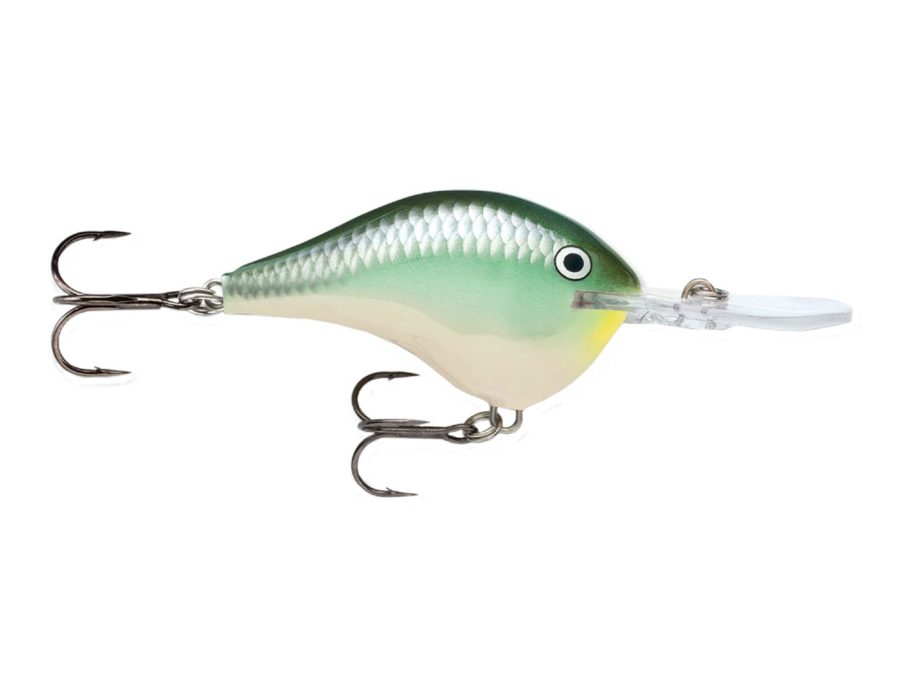 Dives-To Series Custom Ink Lure – Size 06, 2″ Length, 6′ Depth, 2 Number 5 Treble Hooks, Blue Herring, Per 1