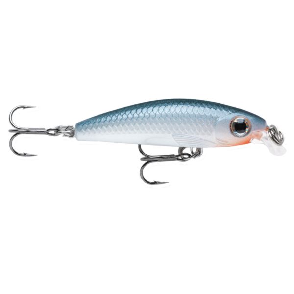 Ultra Light Minnow Lure – Size 06, 2 1-2″ Length, 2′-3′ Depth, 2 Number 8 Treble Hooks, Shad, Per 1