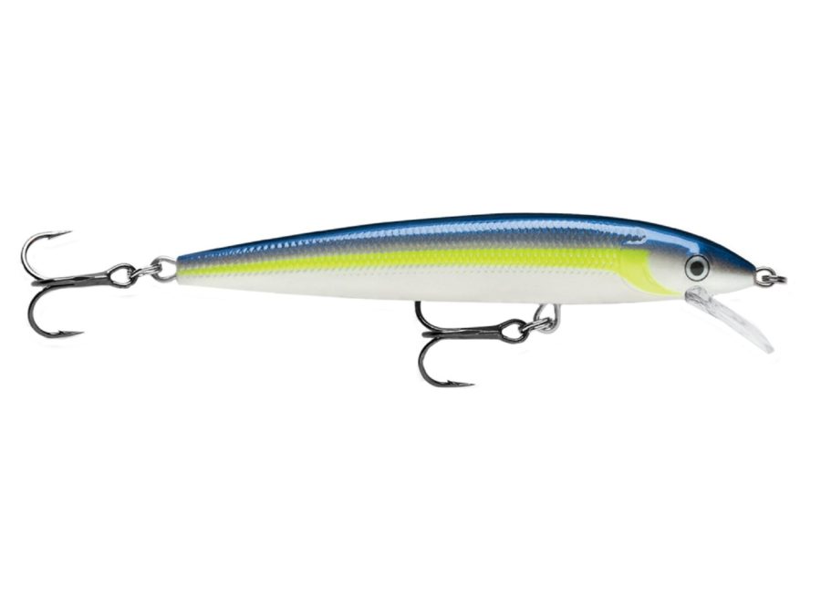 Husky Jerk Lure – Size 10, 4″ Length, 4’6′ Depth, 2 Number 5 Treble Hooks, Helsinki Shad, Per 1