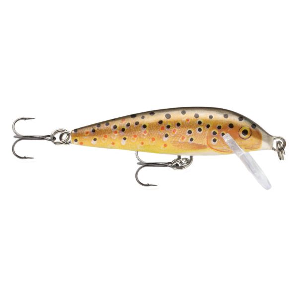 CountDown Lure – Size 03, 1 1-2″ Length, 2′-3′ Depth, 2 Number 12 Hooks, Brown Trout, Per 1