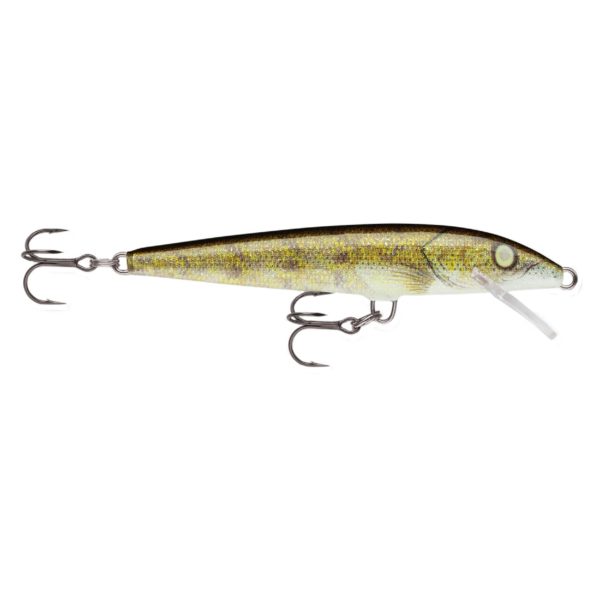 Original Floating Lure – Size 09, 3 1-2″ Length, 3′-5′ Depth 2 Number 7 Treble Hooks, Live Walleye, Per 1