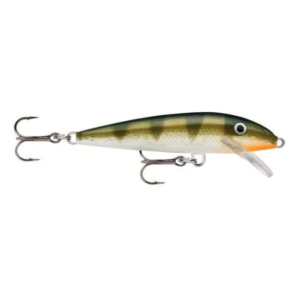 Original Floating Lure – Size 09, 3 1-2″ Length, 3′-5′ Depth 2 Number 7 Treble Hooks, Yellow Perch, Per 1