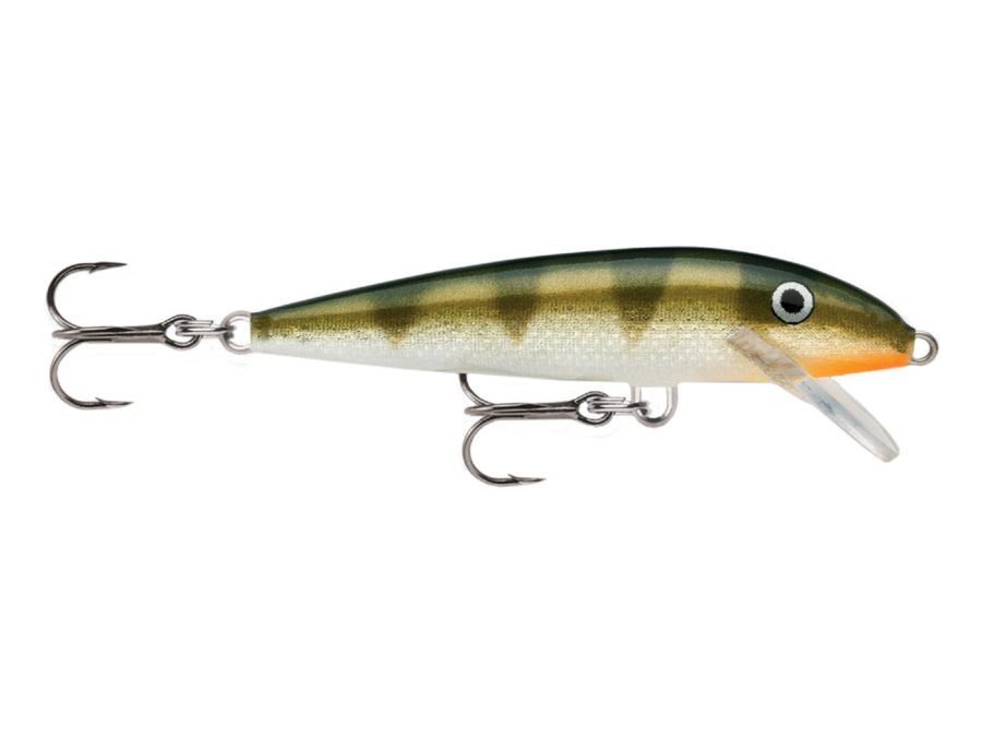 Original Floating Lure – Size 09, 3 1-2″ Length, 3′-5′ Depth 2 Number 7 Treble Hooks, Yellow Perch, Per 1