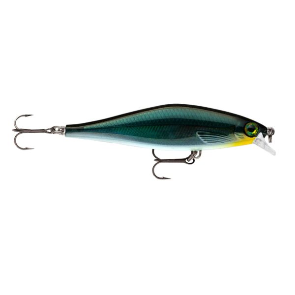 Shadow Rap Shad Lure – Freshwater, Size 09, 3 1-2″ Length, 3′-4′ Depth, Carbon, Package of 1