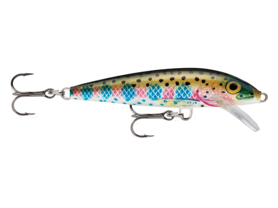 Original Floating Lure – Size 07, 2 3-4″ Length, 3′-5′ Depth, 2 No 7 Treble Hooks, Rainbow Trout, Per 1
