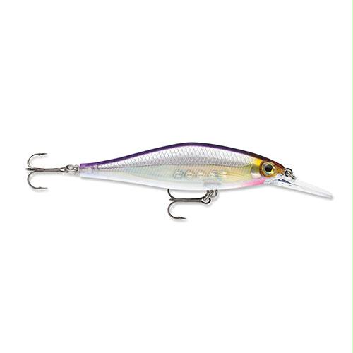 Shadow Rap Shad Lure – Freshwater, Size 09, 3 1-2″ Length, 3′-4′ Depth, Purpledescent, Package of 1