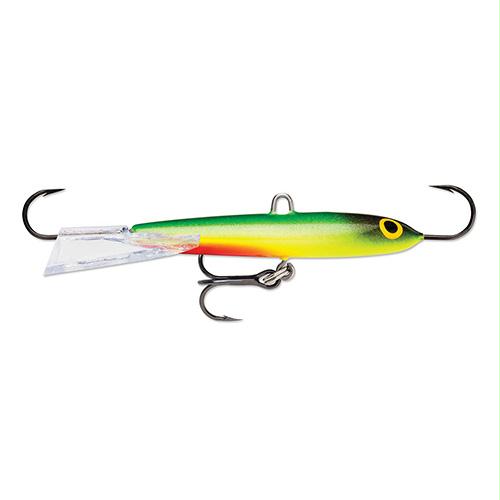 Flat Jig Hard Bait Lure – Freshwater, Size 06, 2 1-2″ Length, Variable Depth, Flake Parrot, Per 1