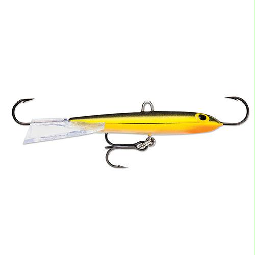 Flat Jig Hard Bait Lure – Freshwater, Size 04, 1 1-2″ Length, Variable Depth, Flake Gold Olive, Per 1