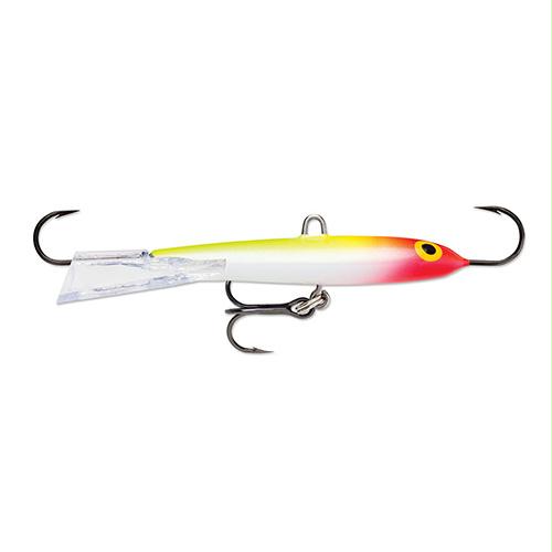 Flat Jig Hard Bait Lure – Freshwater, Size 04, 1 1-2″ Length, Variable Depth, Flake Clown, Package of 1