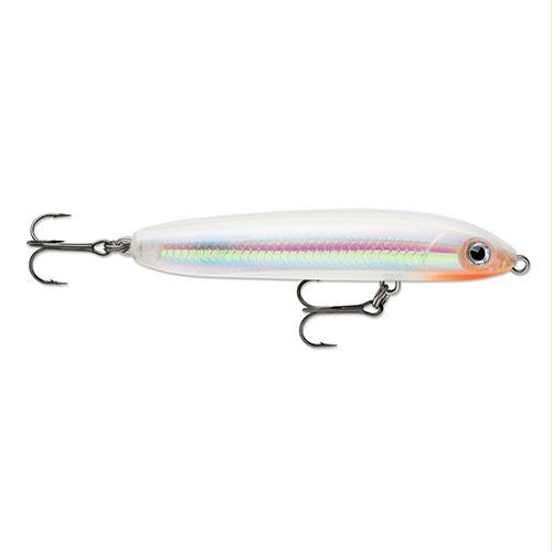Skitter V Hard Bait Lure – Freshwater, Size 10, 4″ Length, Topwater Depth, Glass Ghost, Package of 1