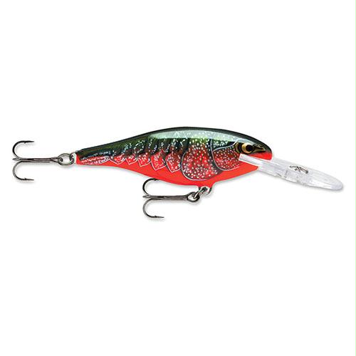 Shad Rap Lure – Freshwater, Size 07, 2 3-4″ Length, 5′-11′ Depth, Red Crawdad, Package of 1