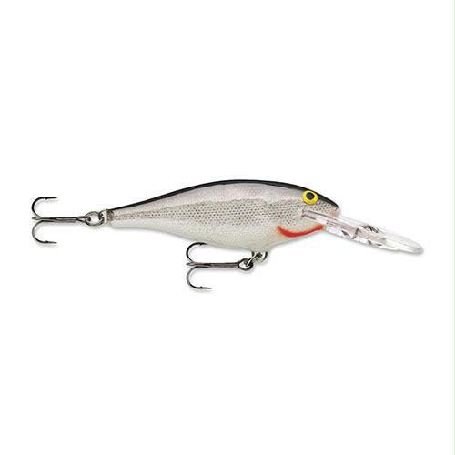 Shad Rap Lure – Freshwater, Size 08, 3 1-8″ Length, 8′-15′ Depth, Silver, Package of 1