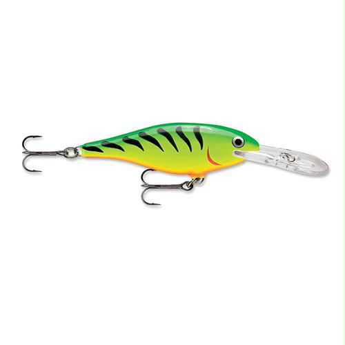 Shad Rap Lure – Freshwater, Size 08, 3 1-8″ Length, 8′-15′ Depth, Firetiger, Package of 1