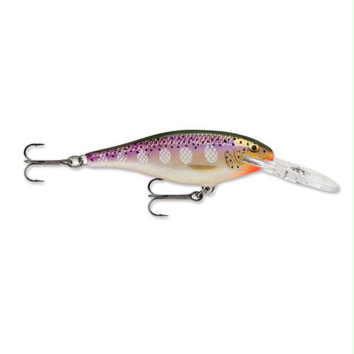 Shad Rap Lure – Size 05, 2″ Length, 4′-9′ Depth, 2 No 8 Treble Hooks, Purpledescent, Per 1