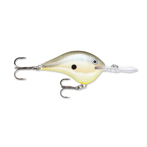 Dives-To Series Custom Ink Lure – Size 04, 2″ Length, 4′ Depth, 2 Number 6 Treble Hooks, Disco Shad, Per 1