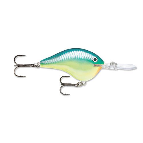 Dives-To Series Custom Ink Lure – Size 16,  2 3-4″ Length, 16′ Depth, 2 #3 Treble Hooks, Caribbean Shad, Per 1