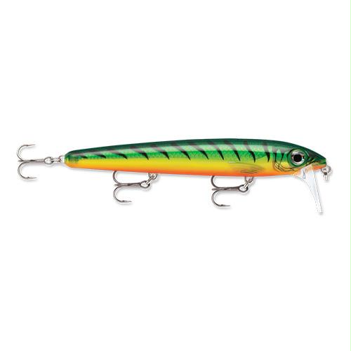 Balsa Xtreme Waking Minnow – Freshwater, Size 13, 5 1-4″ Length, Topwater Depth, Fire Tiger, Per 1