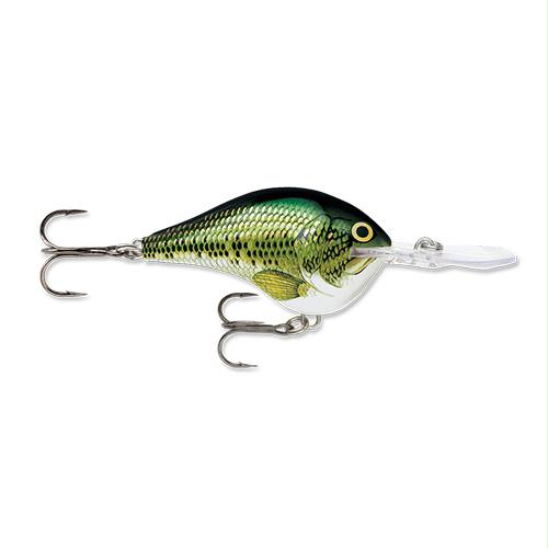 Dives-To Series Custom Ink Lure – Size 04, 2″ Length, 4′ Depth, 2 Number 6 Treble Hooks, Baby Bass, Per 1
