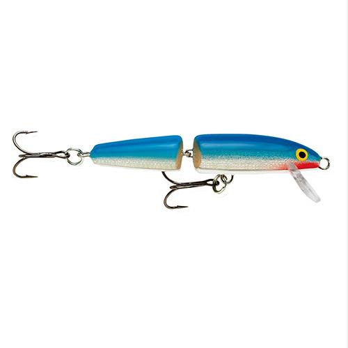 Jointed Lure – Size 09, 3 1-2″ Length, 5′-7′ Depth, 2 Number 5 Treble Hooks, Blue, Per 1