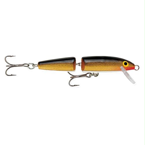 Jointed Lure – Size 11, 4 3-8″ Length, 4′-8′ Depth, 2 Number 3 Treble Hooks, Gold, Per 1