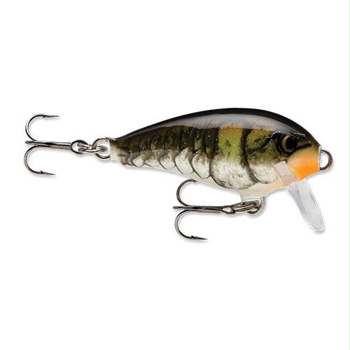 Mini Fat Rap Hard Bait Lure – Size 03, 1 1-2″ Length, 3’6′ Depth, 2 #12 Treble Hooks, Crawdad, Per 1
