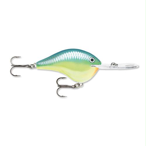 Dives-To Series Custom Ink Lure – Freshwater, Size 20, 2 3-4″ Depth, 2 #2 Treble Hooks,Caribbean Shad, Per 1