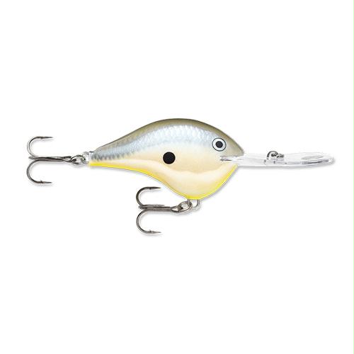Dives-To Series Custom Ink Lure – Freshwater, Size 20, 2 3-4″ Depth, 2 #2 Treble Hooks, Disco Shad, Per 1