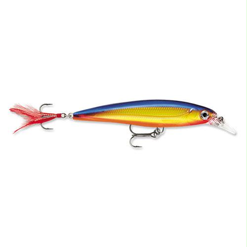 X-Rap Hard Bait Lure – Freshwater, Size 08, 3 1-8″ Length, 3′-5′ Depth, Hot Steel, Packagew of 1
