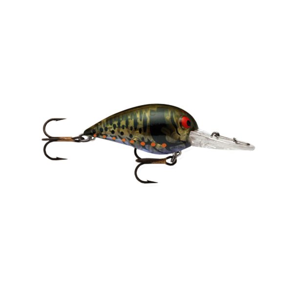 Original Wiggle Wart Lure – 2″ Length, 7′-14′ Depth, Number 4 Hook, Phantom Green Purple Craw, Per 1