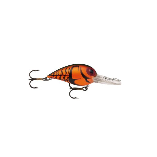 Original Wiggle Wart Lure – 2″ Length, 7′-14′ Depth, Number 4 Hook, Naturistic Red Craw, Per 1