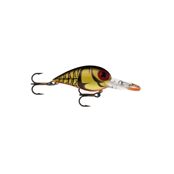 Original Wiggle Wart Lure – 2″ Length, 7′-14′ Depth, Number 4 Naturistic Green Crawfish, Per 1